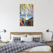 Het laatste oordeel, centraal paneel van een Tript Canvas Afdruk (Insitu (Slaapkamer))