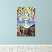 Het laatste oordeel, centraal paneel van een Tript Canvas Afdruk (Insitu (Houten vloer))