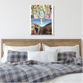 Het laatste oordeel, centraal paneel van een Tript Canvas Afdruk (Insitu (Slaapkamer))