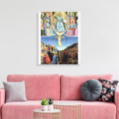 Het laatste oordeel, centraal paneel van een Tript Canvas Afdruk (Insitu (Woonkamer))