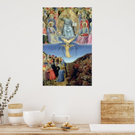 Het laatste oordeel, centraal paneel van een Tript Poster (Keuken)