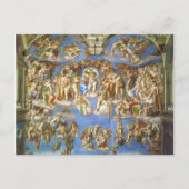 Het Laatste Oordeel Fresco Michelangelo Buonarroti Briefkaart (Voorkant)