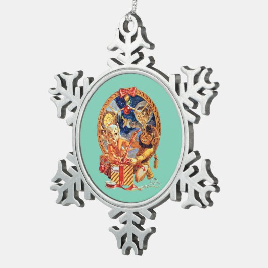 Het laatste pakket Snowflake Ornament (Rechts)