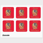 Het laatste pakket vierkante sticker (Vel)