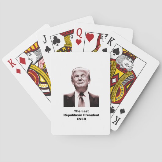 Het laatste republikeinse President ooit Pokerkaarten (Achterkant)