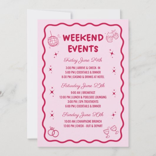 Het Laatste Rodeo Nashville Bachelorette Weekend Kaart (Achterkant)