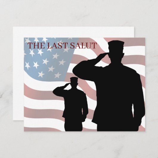 HET LAATSTE SALUT (Voorkant / Achterkant)