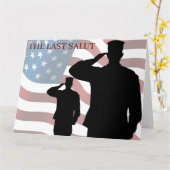 HET LAATSTE SALUT KAART (Gele Bloem)