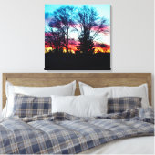 HET LAATSTE SCHcanvas VAN HET SKY VAN WINTER Canvas Afdruk (Insitu (Slaapkamer))