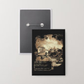 Het laatste signaal - Techno-Dystopian Streetwear Button (Voorkant / Achterkant)