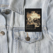 Het laatste signaal - Techno-Dystopian Streetwear Button (Insitu)