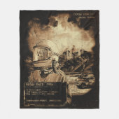 Het laatste signaal - Techno-Dystopian Streetwear Fleece Deken (Voorkant)