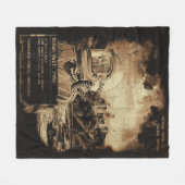 Het laatste signaal - Techno-Dystopian Streetwear Fleece Deken (Voorkant (Horizontaal))