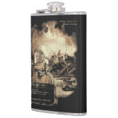 Het laatste signaal - Techno-Dystopian Streetwear Heupfles (Links)