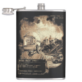 Het laatste signaal - Techno-Dystopian Streetwear Heupfles