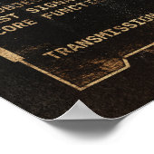 Het laatste signaal - Techno-Dystopian Streetwear Poster (Hoek)