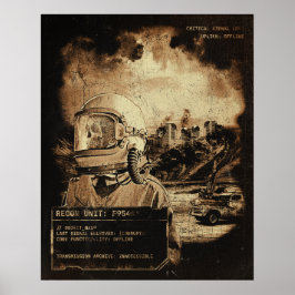 Het laatste signaal - Techno-Dystopian Streetwear Poster