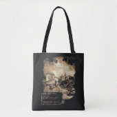 Het laatste signaal - Techno-Dystopian Streetwear Tote Bag (Voorkant)