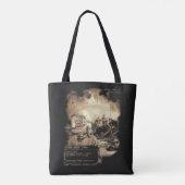 Het laatste signaal - Techno-Dystopian Streetwear Tote Bag (Achterkant)