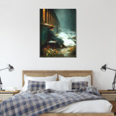 Het laatste station van het geheugen canvas afdruk (Insitu (Slaapkamer))