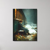 Het laatste station van het geheugen canvas afdruk (Voorkant)