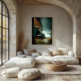 Het laatste station van het geheugen canvas afdruk