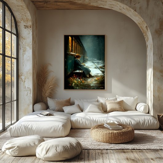 Het laatste station van het geheugen canvas afdruk