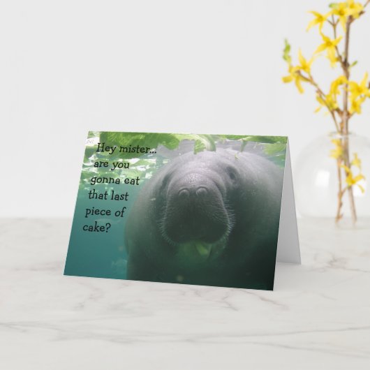 Het Laatste stuk van de Verjaardag van Manatee van Kaart (Gele Bloem)