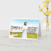 Het laatste Super van Jezus ( Eucharistisch ) Kaart (Gele Bloem)