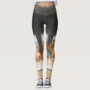 Het laatste superschilderende Leonardo Da Vinci Leggings