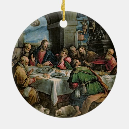 Het laatste Supper 3 Keramisch Ornament (Achterkant)