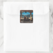 Het laatste Supper 3 Vierkante Sticker (Tas)