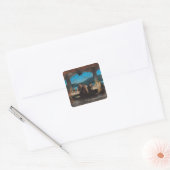 Het laatste Supper 3 Vierkante Sticker (Envelop)