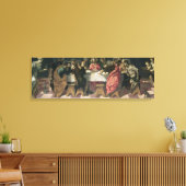 Het laatste Supper 4 Canvas Afdruk (Insitu (Woonkamer))
