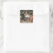 Het laatste Supper 4 Vierkante Sticker (Tas)