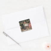 Het laatste Supper 4 Vierkante Sticker (Envelop)