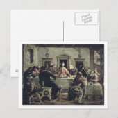 Het laatste Supper (olie op canvas) 2 Briefkaart (Voorkant / Achterkant)