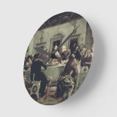 Het laatste Supper (olie op canvas) 2 Ronde Klok (Hoek)