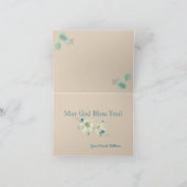 Het laatste Supper vouwWenskaart Bedankkaart (Binnen)