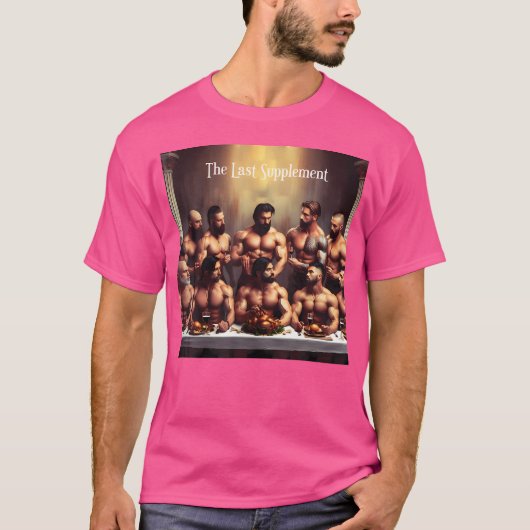 Het laatste supplement Musculaire Mannen Spiergym  T-shirt (Voorkant)