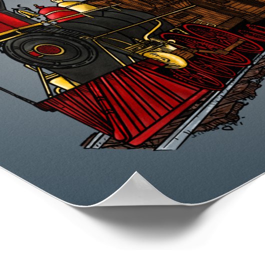 Het laatste treinstation poster (Hoek)