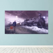 Het laatste vliegveld van één oud Man is een onsta Canvas Afdruk (Insitu (Houten vloer))