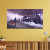 Het laatste vliegveld van één oud Man is een onsta Canvas Afdruk (Insitu (Woonkamer))