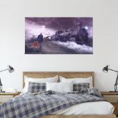 Het laatste vliegveld van één oud Man is een onsta Canvas Afdruk (Insitu (Slaapkamer))