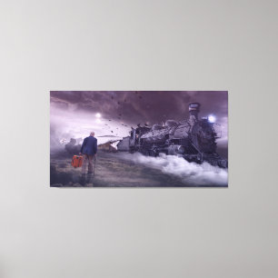 Het laatste vliegveld van één oud Man is een onsta Canvas Afdruk