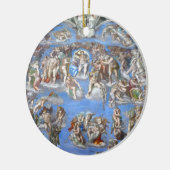 Het laatste vonnis, de sistine Chapel-versiering Keramisch Ornament (Links)