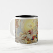 Het laatste vonnis, plafondschilderij tweekleurige koffiemok (Voorkant links)