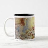 Het laatste vonnis, plafondschilderij tweekleurige koffiemok (Links)