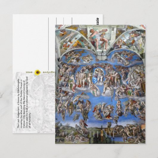 Het laatste vonnis - Sistine Chapel, Vaticaanstad Briefkaart (Voorkant / Achterkant)