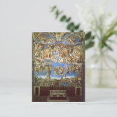 Het laatste vonnis van Michelangelo in Fresco Briefkaart (Staand voorkant)